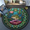 Underwater Adventure Fish Round Area Rug Under Office Chairs Bedroom Living Room Home Decor