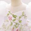 One-Year-Old Baby Girl Princess Birthday Mesh Dress with Flowers & Hair Accessories
