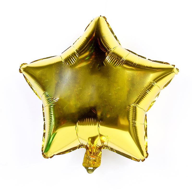 18-Inch Star & Heart Foil Balloon - Festival, Birthday, Wedding Decoration
