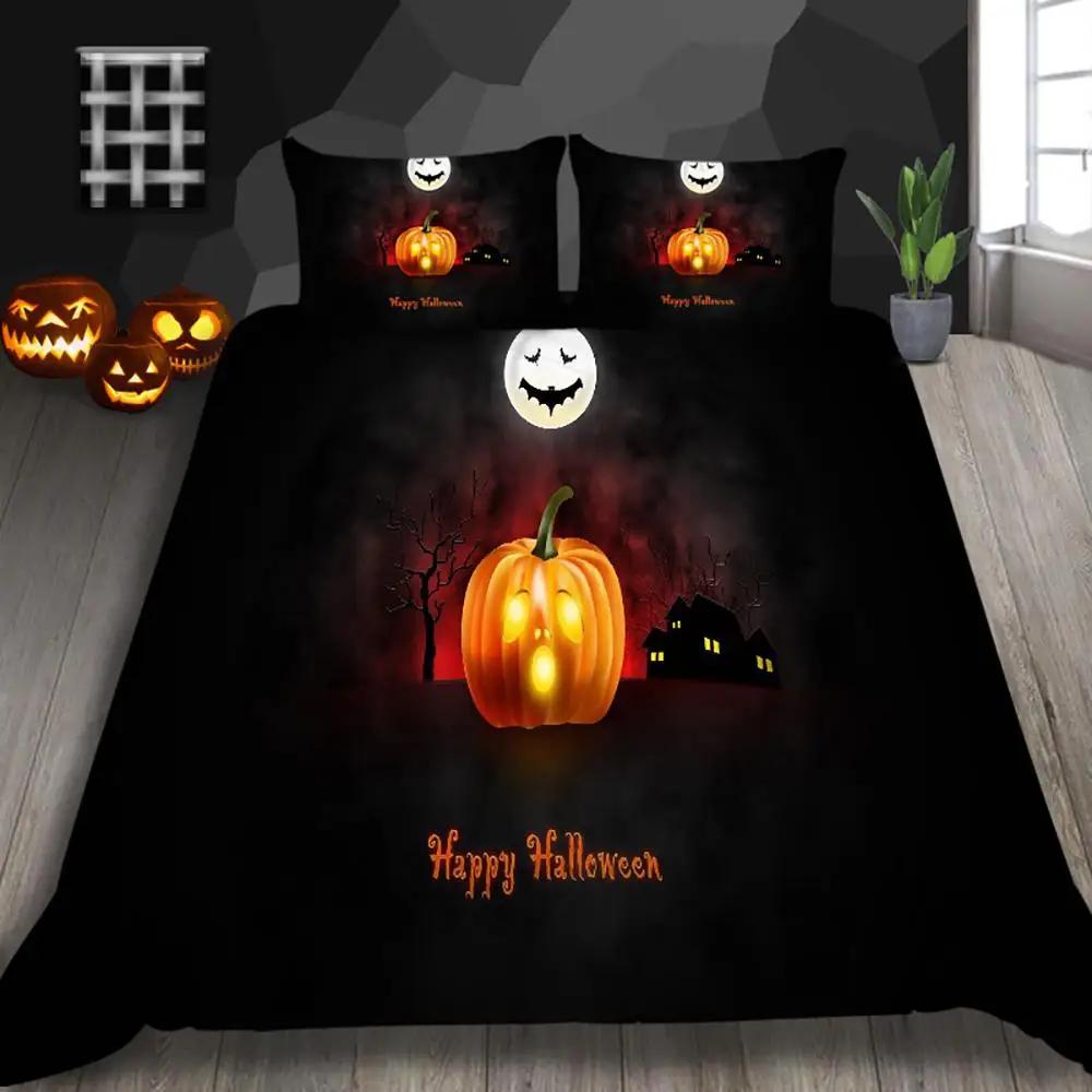 Halloween Duvet Cover Set Bedding Halloween Decor Mysterious Forest Bedding Set Double Queen King Size Quilt Cover