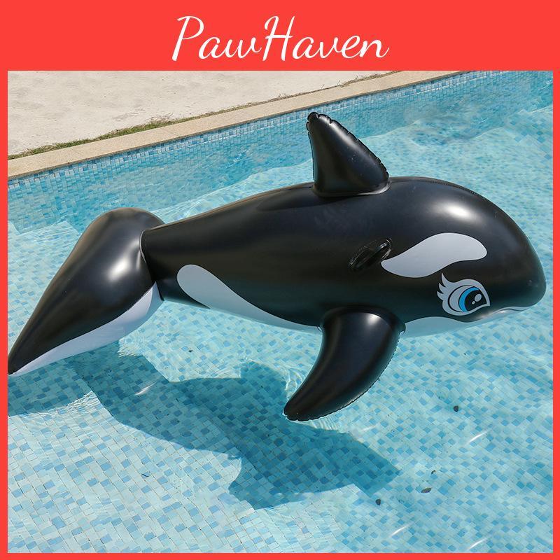Huge Whale Water Park Inflatable Floater Wholesale Surfing Whale Ride-on Adult Inflatable Float Black Pvc 193*119cm