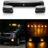 3 szt. Pełne bursztynowe światło obrysowe LED na dach kabiny dla GMC Sierra 2500HD 3500HD 2007-2020