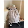 Schoolbag Swimming Fitness Backpack Women's Large Capacity Wet and Dry Separation Travel Backpack Casual Plaid Drawstring Bundle Travel Bag