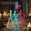 Non-Toxic 3D Skeleton Model Assembly Toy Multi Joint Mobile Skull And Bone Puppet Decoration Action Figures Anime Gifts Games Toys