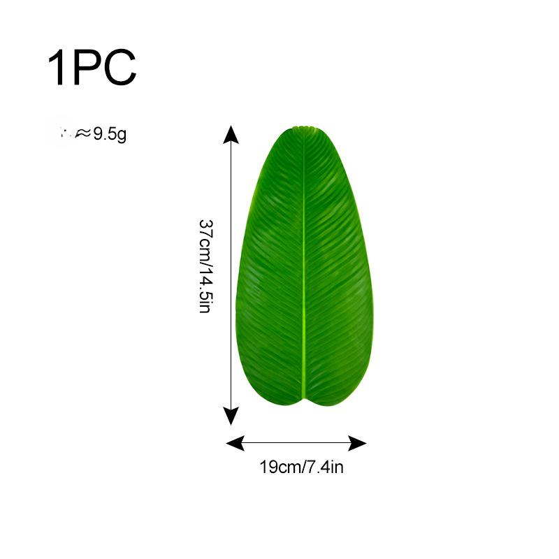 Artificial Plant False Leaf Single Leaf Banana Leaf Green Leaf Home Table Placemat Green Plant Decoration