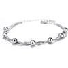 kelistom 925 Sterling Silver Bracelets for Women Teens, Love Heart Charm Chain Bracelet Bangle Fashion Jewelry Gifts