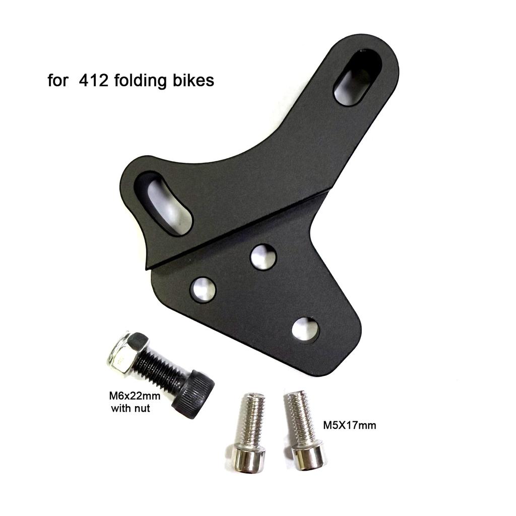 SILVEROCK Frame Rear Triangle Rotor Adapter 140mm for Storm P8 Blast Vigor 412 Folding Bike Convert V Brake to Disc Brake
