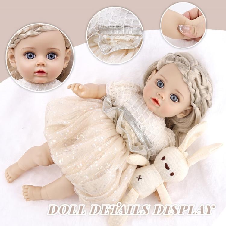 Authentic Looking 14inch Vinyls Baby Girl Doll for Collectors and Display Baby Doll for Educational Purposes