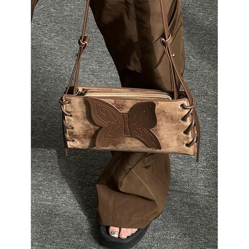 2023 Nuevo Diseño Nicho Estilo Yermo de Alta Gama Dulce y Cool Chica Hot Bolso de Hombro Mariposa Axila de Moda
