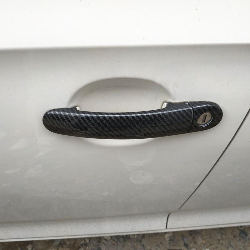 Door Handle Plastic Imitation Carbon Fiber Cover Car Styling Accessories fit for Volkswagen VW Bora Jetta MK4 A4 1J