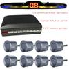 Multiple Radar Parking Sensor Kit Backlight Park tronic LED Display System Backup Monitor Detector Assistant 4/6/8 Radar Sensor