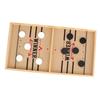 Wooden Hockey Table Game Desktop Battle Family Board Games Toy 2 In 1 for Parent Child Interactive