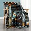 Style Personalized Name Blanket Throw Customizable Blanket Comfortable for Bedding Livingroom Seaside Office for All Occasions