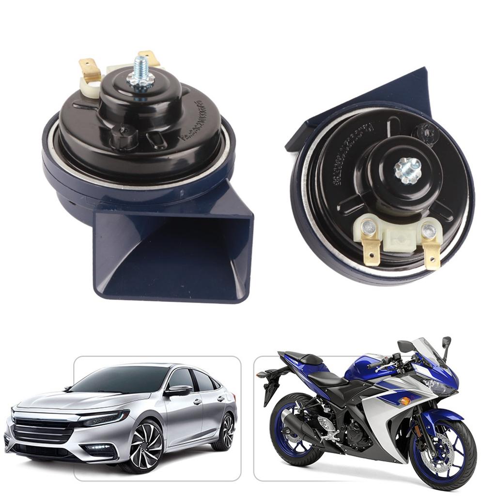2pcs DC 12V 105dB Two Tone Motorcycle Car Snail Speaker Horn Waterproof Dustproof