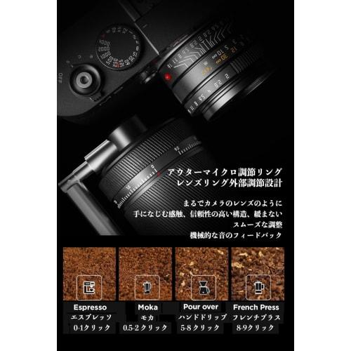 Moulin à café manuel TIMEMORE Kuriko S3, Tout métal, Réglage externe, Fonctionnement à manivelle, Économie d'effort, Garantie d'un an (S3-Noir)