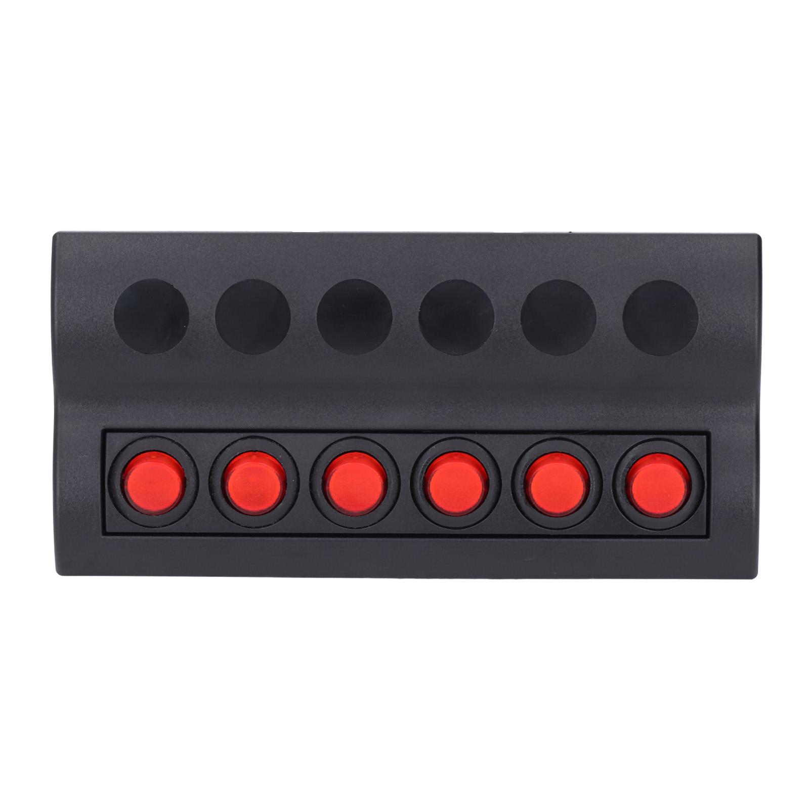 

Морская панель переключателей, 6 групп, водонепроницаемая, с предварительной проводкой и защитой от перегрузки, ВКЛ. ВЫКЛ. для лодки на колесах, 12 В постоянного тока