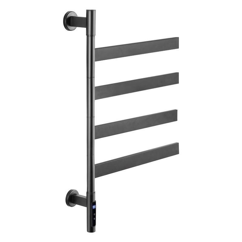Stainless Steel Intelligent Electric Towel Rack Bathroom LED Digital Display Constant Temperature Drying Storage Rack