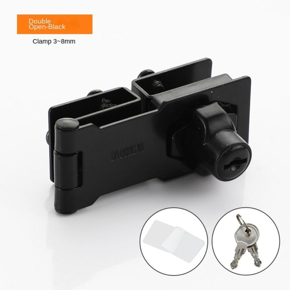 Security Cabinet Display Lock Zinc Alloy Lockset New Glass Door Lock  Glass Door