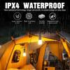 Outdoor Solar Camping Light Decorative Bulb Rechargeable Hookup Camping Vintage Tent Light Ambient Light Tungsten Light