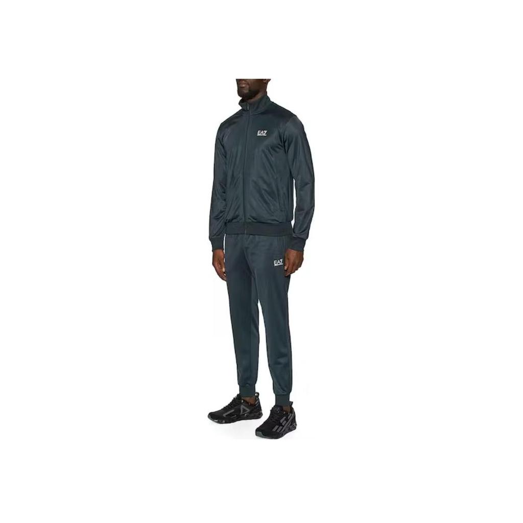 Emporio Armani EA7 Letter Logo Pattern Printed Casual Sports Suit Men Suit Navy-Blue 8NPV71PJ08Z1578