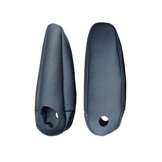 2pcs Seat Armrest Leather Cover Fits for Lexus RX 300 330 350 2003-2009 Black