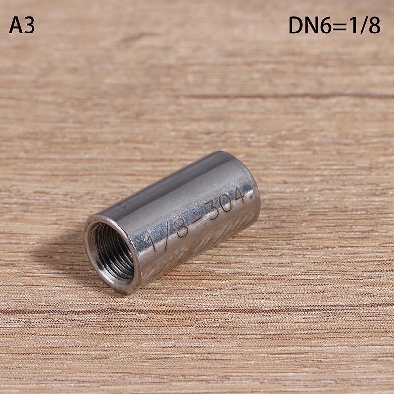 1/8" 1/4" 3/8" 1/2" 3/4" 1" 11/4" 11/2" BSP Female DN 6/8/10/15/20/25/32/40/50mm Barrel Coupler Nipple Pipe Fitting Connector