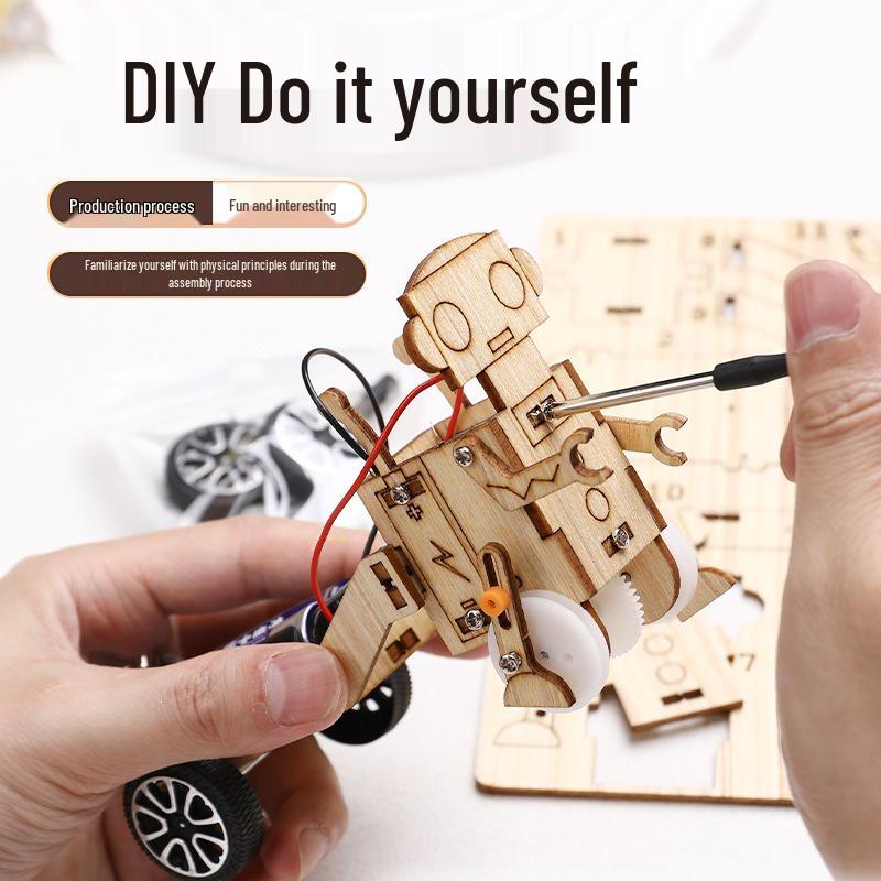 DIY Car Robot Kit for Kids: Educational Science Experiment for Primary School and Kindergarten