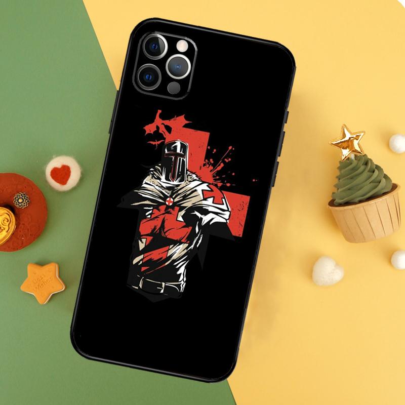Christian Templar Knights Phone Case For iPhone 17 17Air 16 16E 15 14 13 12 11 Pro Max 12 13 Mini Shockproof Cover