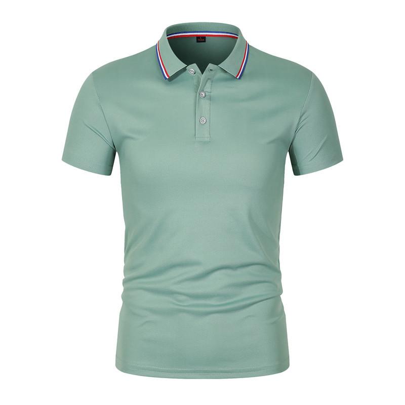 Men's Summer Casual Breathable Comfortable Polo Shirt Men's Solid Color High Quality Short Sleeve T-Shirt