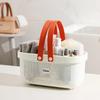 Durable Plastic Laundry Basket Large Capacity Clothes Organizer with Silicone Handle for Shower Room Bathroom Washhouse Rattan