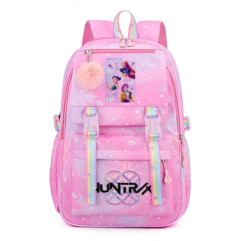 Animation Cartoon Peripheral Printing Korean Version Trend Burden Reduction Backpack Large Capacity Student Leisure Bag
