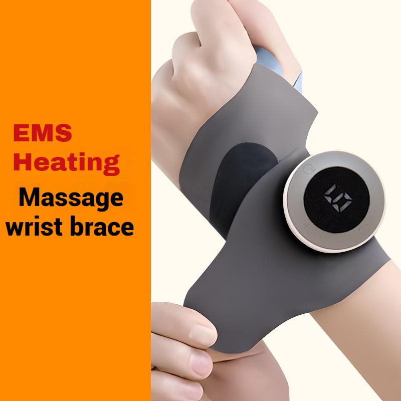 

Массажный бандаж для запястья с EMS-нагревом - 6 режимов и 19 уровней, низкочастотная импульсная терапия, портативное обезболивание USB