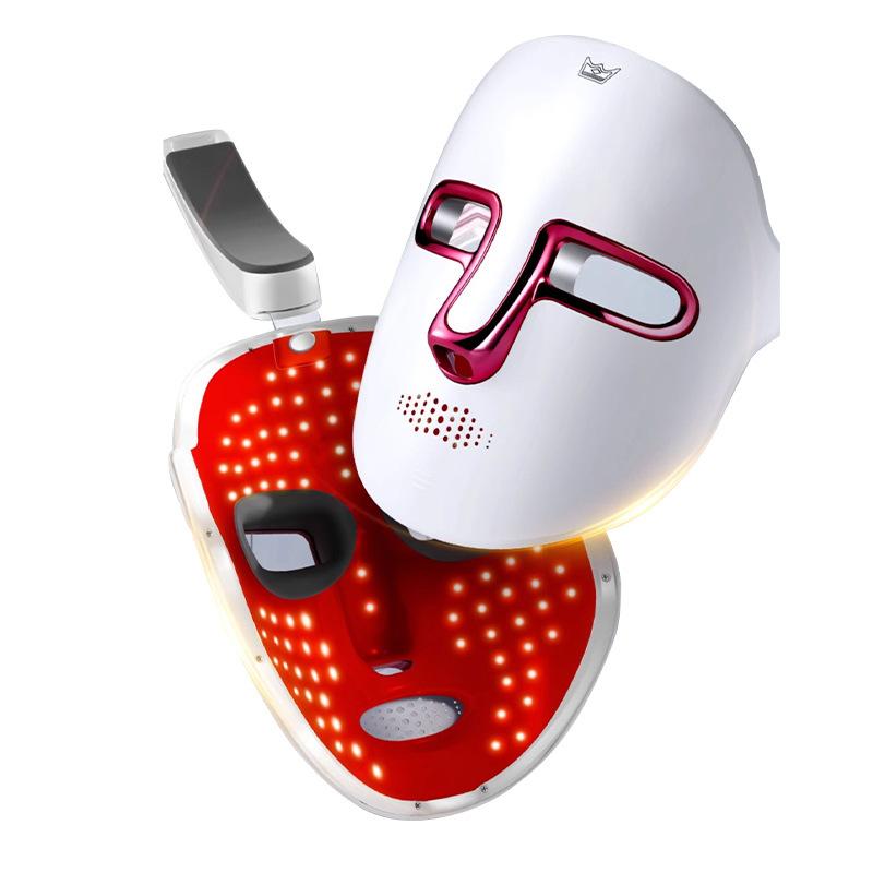 Photon Skin Rejuvenation Instrument, Face Mask Beauty Instrument, Household Led Red and Blue Face Row Light, Seven-color Photon Mask