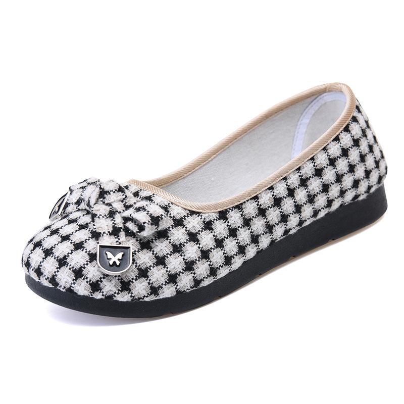 2025 New Canvas Shoes Lightweight Fashionable Women's Shoes Flat Black Work Loafers Autumn High-quality Casual Shoes for Women