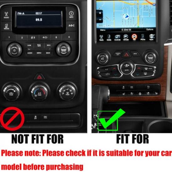 Red Center Console Headlight Switch Knob Trim Ring For Dodge RAM 1500 2013-2016