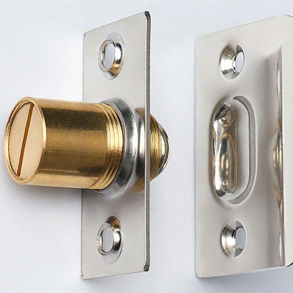 1Set Closet Door Ball Catch with Screw Cabinet Gate Spring Roller Ball Door Latch Set Adjustable Door Stopper Furniture Hardware