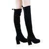 European and American Suede Long Tube Thick Heel Fashion Boots Women's Cross-border New High-heeled French Stacking Boots Over the Knee Boots