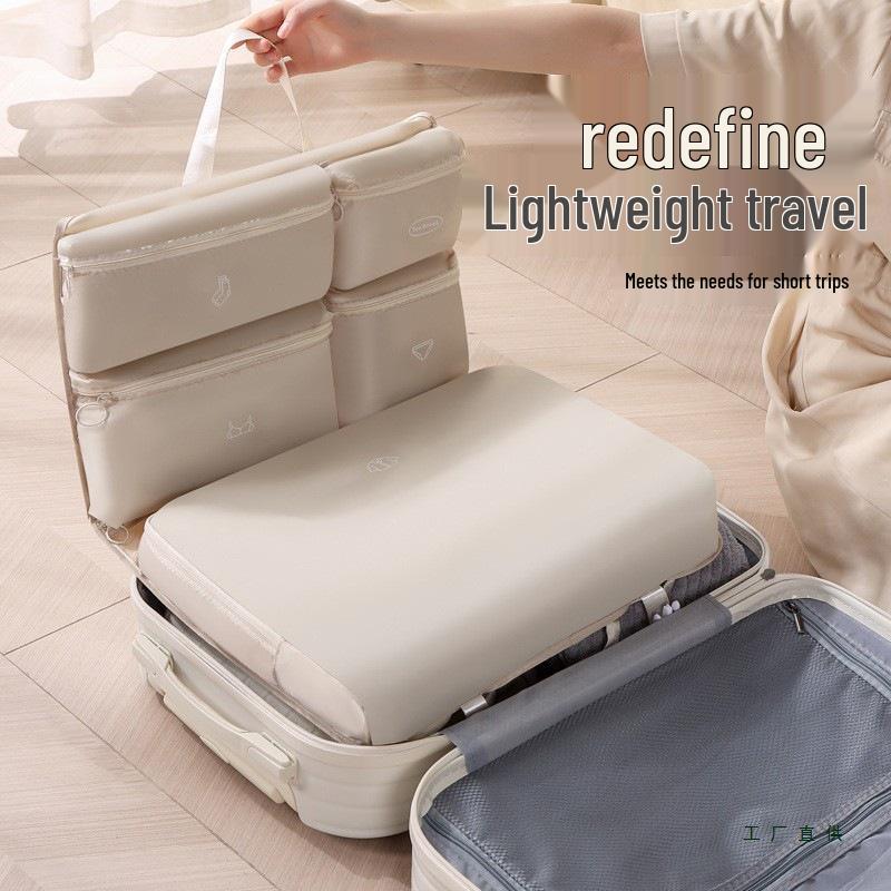 Seven-in-One Travel Storage Bag Set for Clothes and Underwear