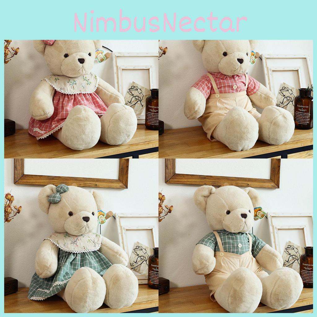 Plush Bear Cute Toy Soft Cartoon Stuffed Animal Kids Birthday Gift Decoration