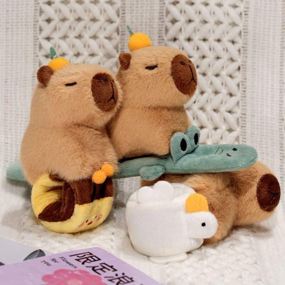 Clap Circle Toy Capybara Plush Slap Bracelet Wristband Capybara Plush Hand Ring  Kids Toys