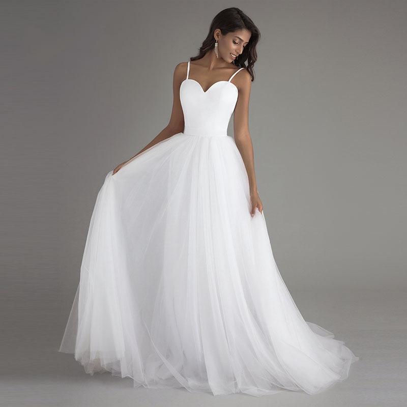 Wedding Dress   Bride White Wedding Dress Suspender Bridesmaids Wedding Tube Top Dress