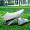 High-Performance Unisex Football Sneakers PU Synthetic Upper Rubber TF Studs Shock-Absorbing Anti-Slip Sports Shoes