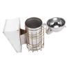 Bee Hive Smoker Stainless Steel Bee Smoker Beekeeping Equipment with Hanging Hook Prevent Burns Round Nozzle 800g A