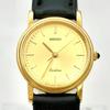 SEIKO Exceline Watch Gold 0D0075 New Strap [New Battery] Ladies' 4N21-0180