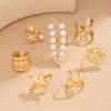 Stylish Sea Star Solar Designs Alloy Rings Comfortable Wear For Daily Outfits
