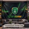 Wall Hanging Tapestry Custom NameIreland Rugby Pattern Personalized Printed Fabric Wall Decor