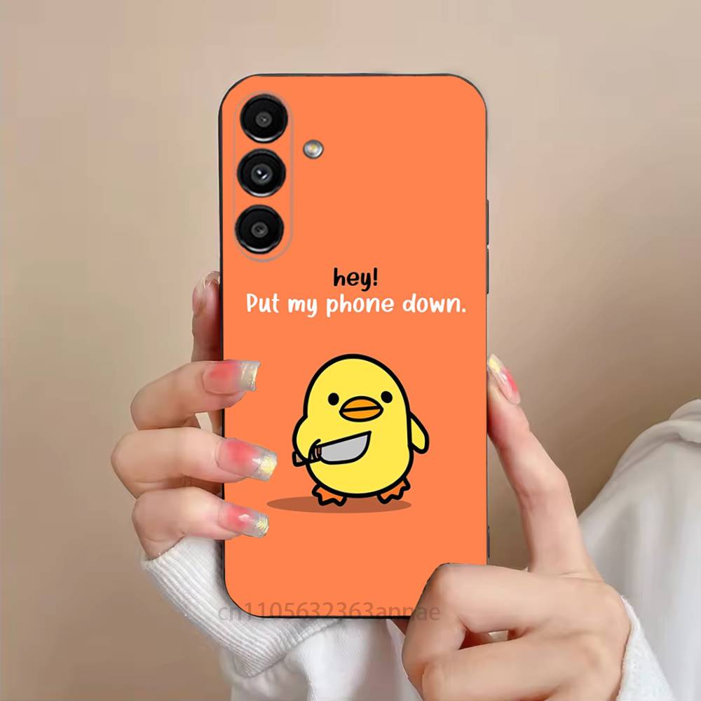 Yellow Duck Phone Case For Samsung Galaxy S21 22 23 24 S25 Ultra PlusS20 FE S10 Plus  Cover Funda