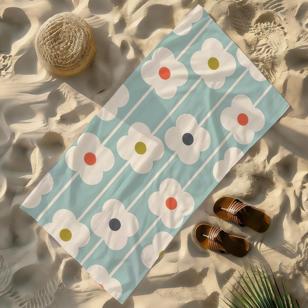 

Art O-Orla Kiely-S Towel Soft Lightweight Anti-Sand Large Beach Towel Quick-Drying Bath Sports Family W40*H60(CM)