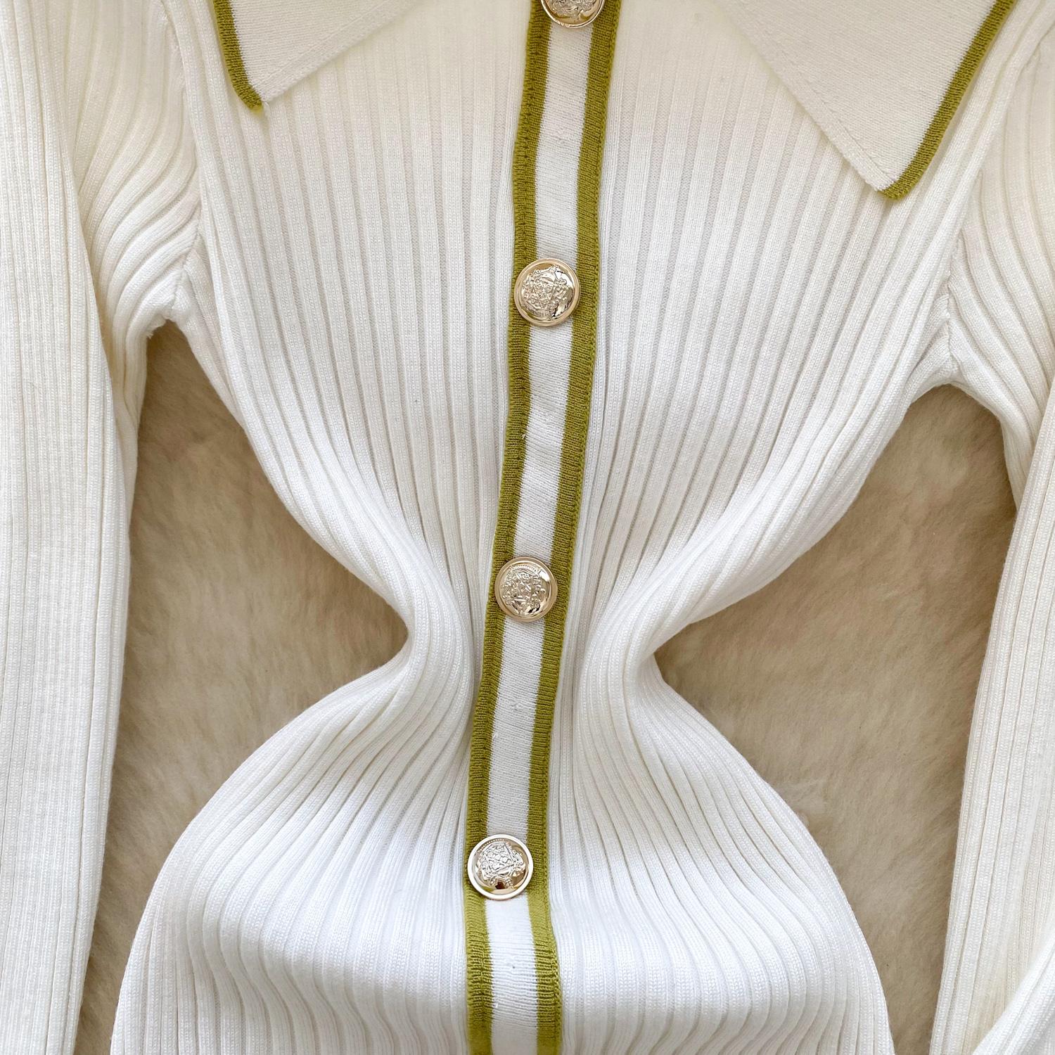 Осень-зима женские трикотажные платья 2024 винтажное лоскутное полосатое длинное — фото 19