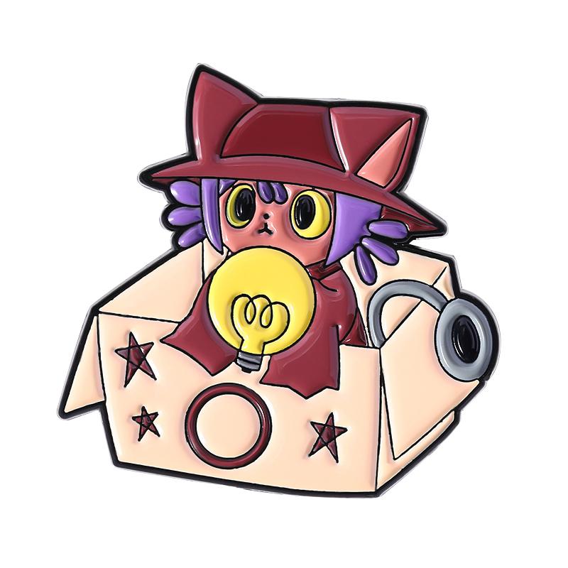 Spiel Anime Charaktere Emaille Anstecknadeln Benutzerdefiniert Stark Loli Anstecker Reversabzeichen Kleidung Tier Schmuck Geschenk für Kinder Freunde